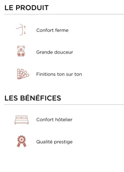 Clearance Bouchara LOT DE 2 OREILLERS CARRÉS CONFORT HÔTELIER BLANC