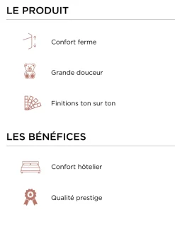 New Bouchara LOT DE 2 OREILLERS RECTANGULAIRES CONFORT HÔTELIER BLANC