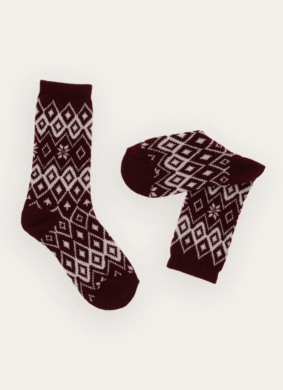 Sale Bouchara LOT DE 2 PAIRES DE CHAUSSETTES CARRIE ROUGE BORDEAUX
