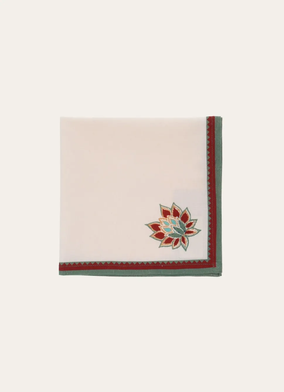 Best Bouchara LOT DE 2 SERVIETTES DE TABLE EN COTON FLAMMÉ ECRU
