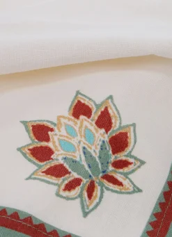 Best Bouchara LOT DE 2 SERVIETTES DE TABLE EN COTON FLAMMÉ ECRU