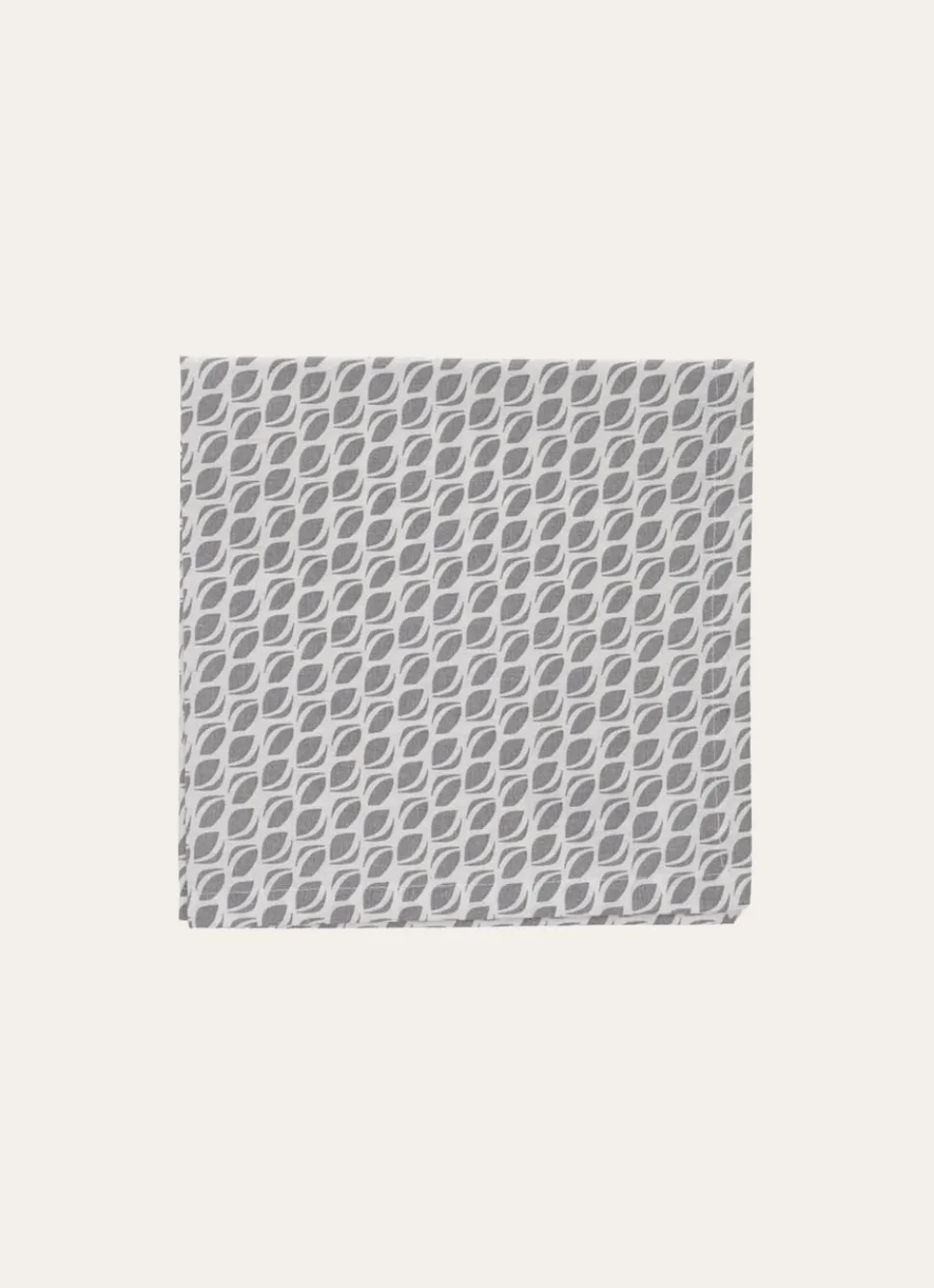 Outlet Bouchara LOT DE 2 SERVIETTES DE TABLE EN COTON IMPRIMÉ BLANC/GRIS