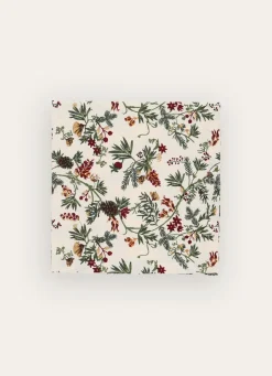 Sale Bouchara LOT DE 2 SERVIETTES DE TABLE IMPRIMÉES VÉGÉTAUX MULTICOLORE