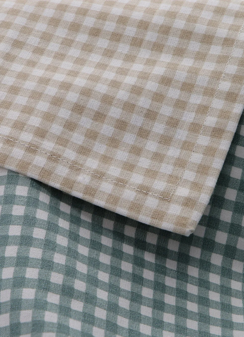 Sale Bouchara LOT DE 2 SERVIETTES DE TABLE EN COTON VICHY AMANDE