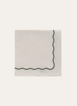 Best Bouchara LOT DE 2 SERVIETTES EN COTON FLAMMÉ BLANC CASSÉ