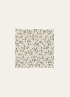 Hot Bouchara LOT DE 2 SERVIETTES EN COTON BEIGE/VERT