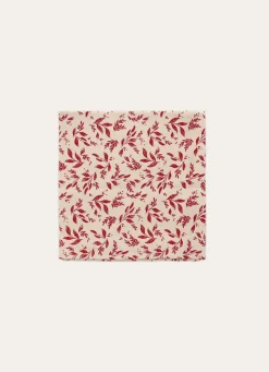 Clearance Bouchara LOT DE 2 SERVIETTES EN COTON BEIGE/BORDEAUX
