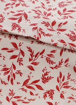 Clearance Bouchara LOT DE 2 SERVIETTES EN COTON BEIGE/BORDEAUX