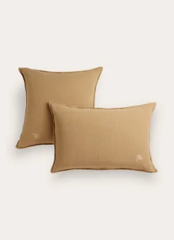 Online Bouchara LOT DE 2 TAIES D’OREILLER EN DOUBLE GAZE DE COTON vert