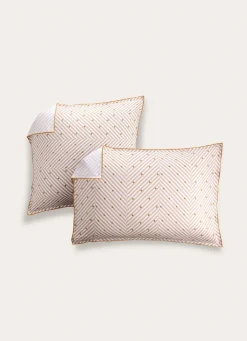 Best Bouchara LOT DE 2 TAIES D’OREILLER EN PERCALE DE COTON ANDO GREGE