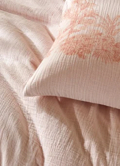 Outlet Bouchara LOT DE 2 TAIES DOUBLE GAZE DE COTON GAMBIER TERRACOTTA