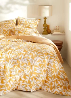 Bouchara LOT DE 2 TAIES EN PERCALE IMPRIMÉES VÉGÉTAL MAÏS