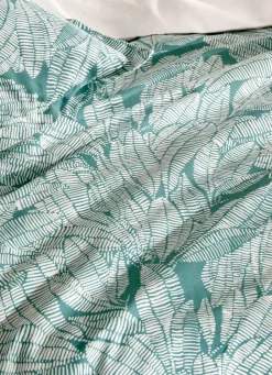 Discount Bouchara LOT DE 2 TAIES IMPRIMÉES FEUILLES EXOTIQUES LAGON