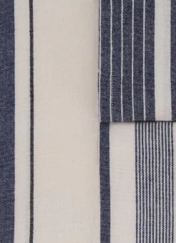 Sale Bouchara LOT DE 3 TORCHONS EN COTON À RAYURES Bleu MARINE