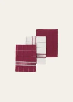 Bouchara LOT DE 3 TORCHONS EN COTON TOMETTE