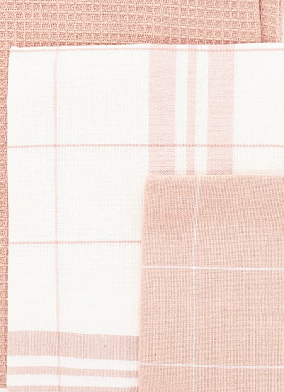 Sale Bouchara LOT DE 3 TORCHONS EN COTON CORAIL