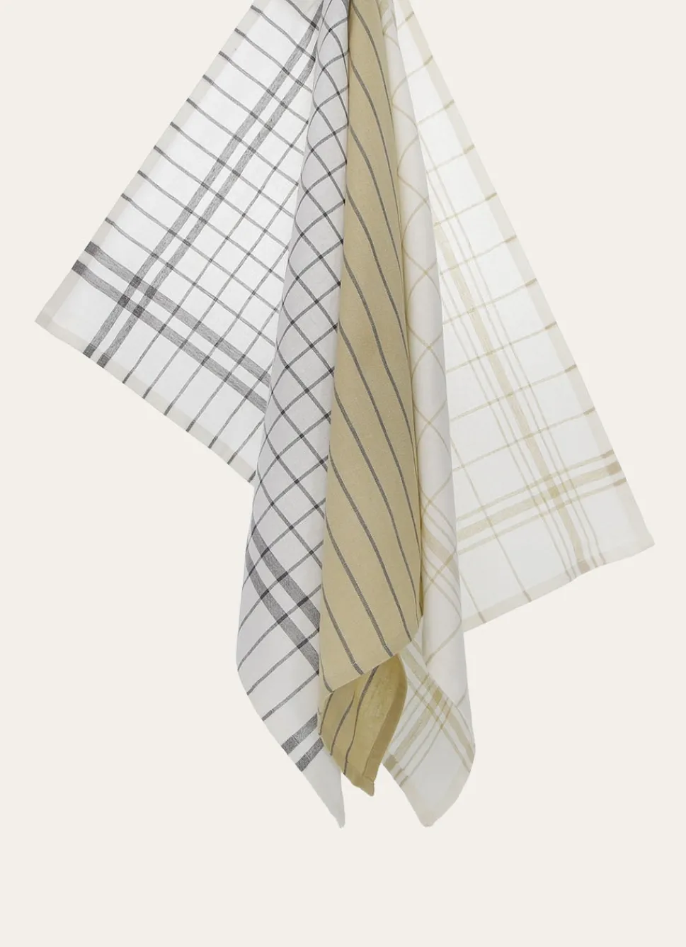 Online Bouchara LOT DE 3 TORCHONS EN COTON BEIGE