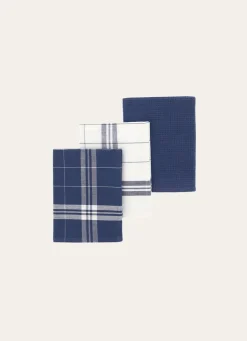 Online Bouchara LOT DE 3 TORCHONS EN COTON CHARRON