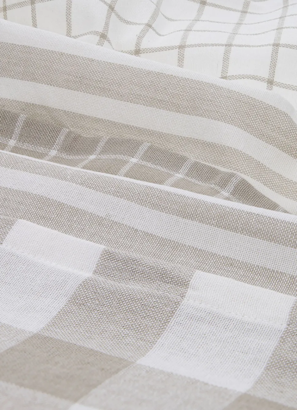 Bouchara LOT DE 5 TORCHONS EN COTON BEIGE