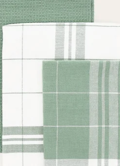 Online Bouchara LOT DE 3 TORCHONS EN COTON THYM