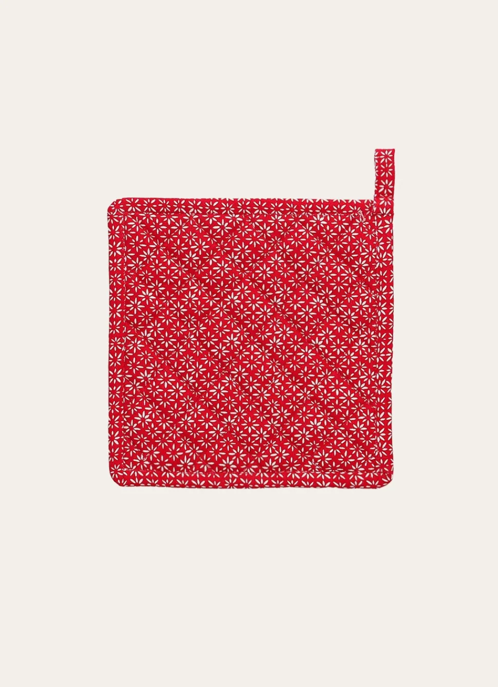 Clearance Bouchara MANIQUE DE CUISINE À MOTIFS GÉOMÉTRIQUES rouge