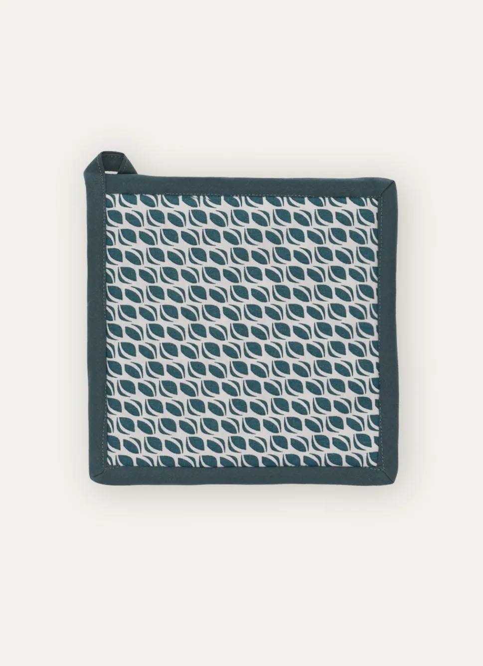 Bouchara MANIQUE DE CUISINE EN COTON IMPRIMÉ VERT CEDRE