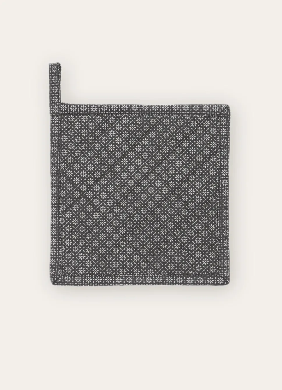 Bouchara MANIQUE EN COTON MOTIF FANTAISIE GRIS/BLANC