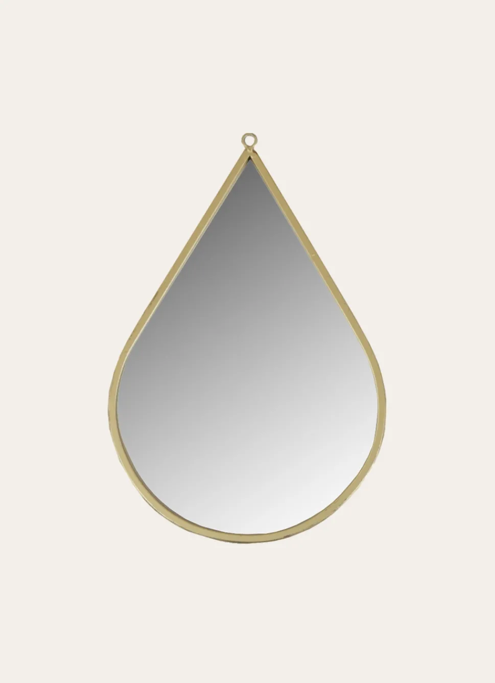 Bouchara MIROIR MÉTAL FORME DE GOUTTE PETIT FORMAT DORÉ