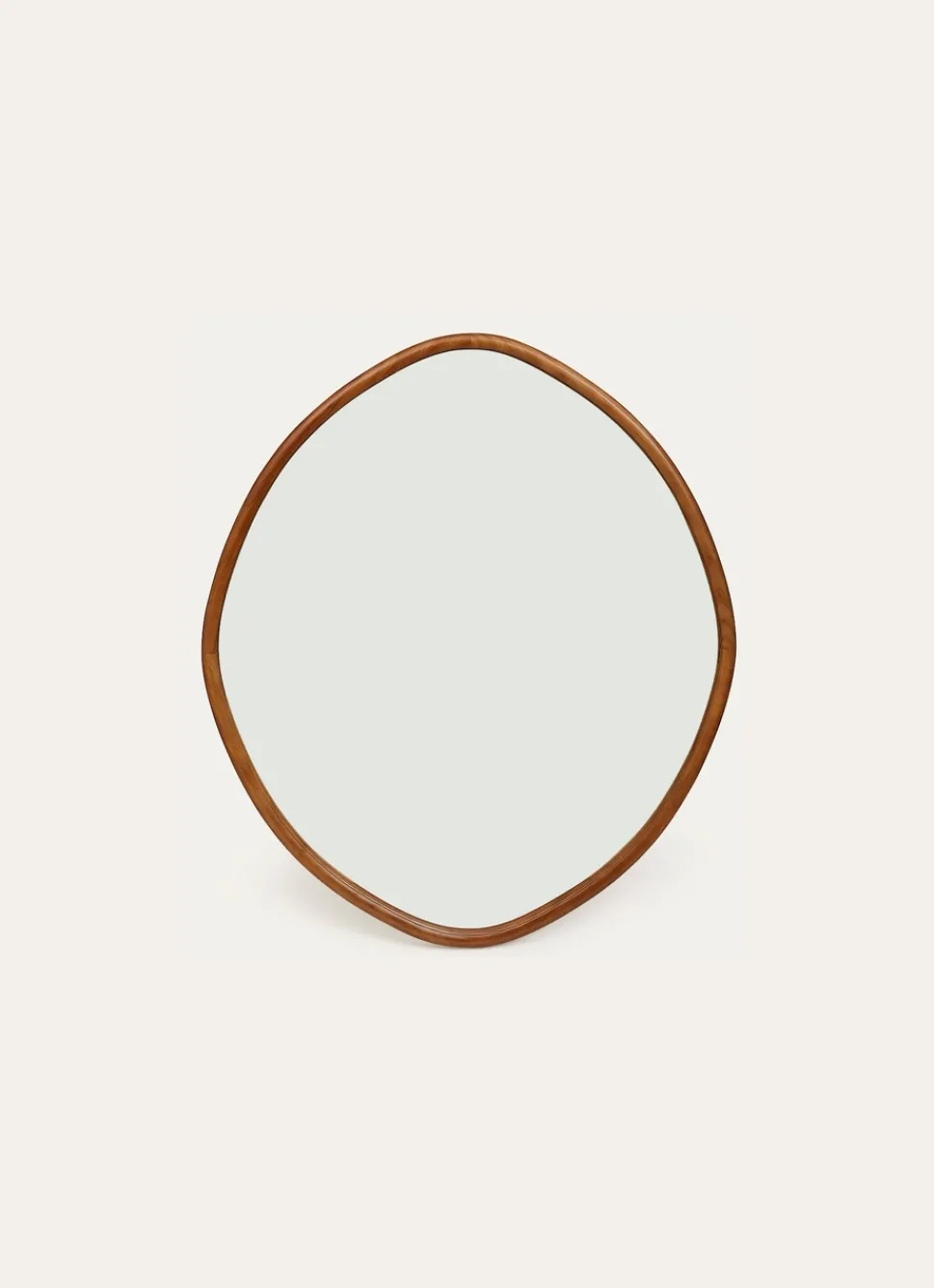 Clearance Bouchara MIROIR OVALE EN BOIS MARRON