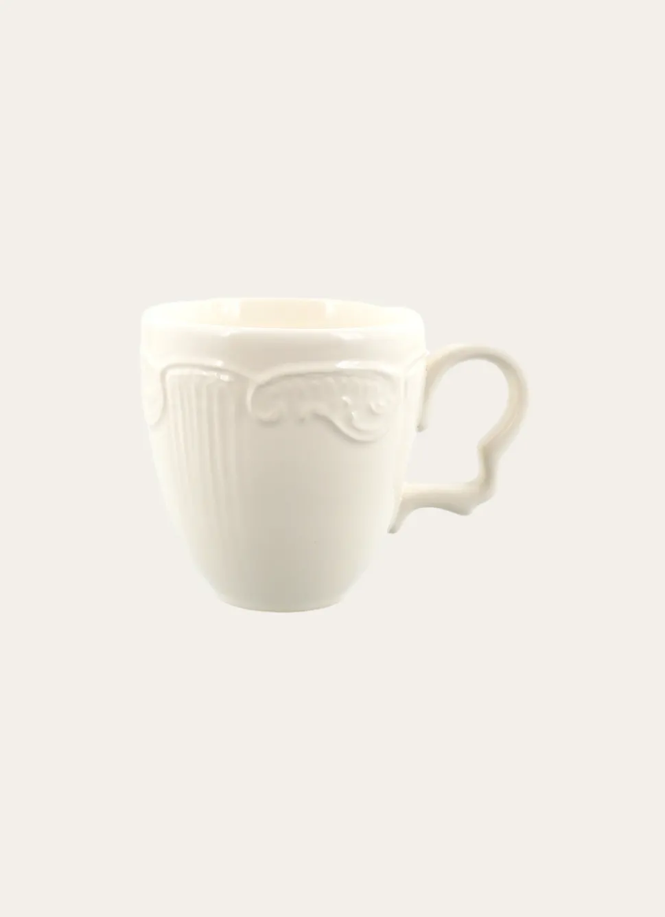 Outlet Bouchara MUG EN GRÈS ORNEMENTÉ CREME