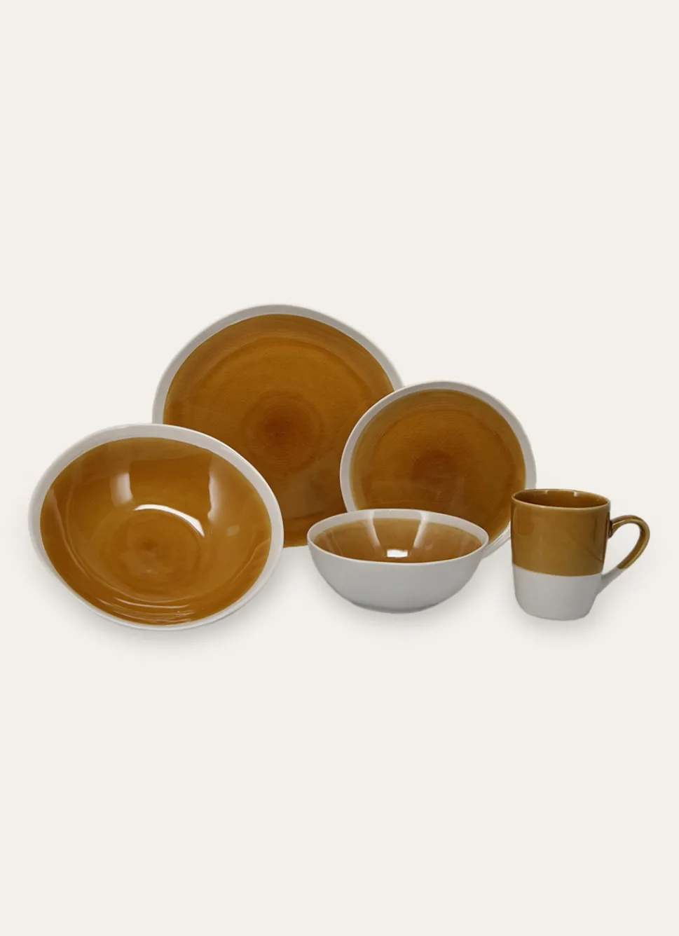 Sale Bouchara MUG EN GRÈS RÉACTIF JAUNE