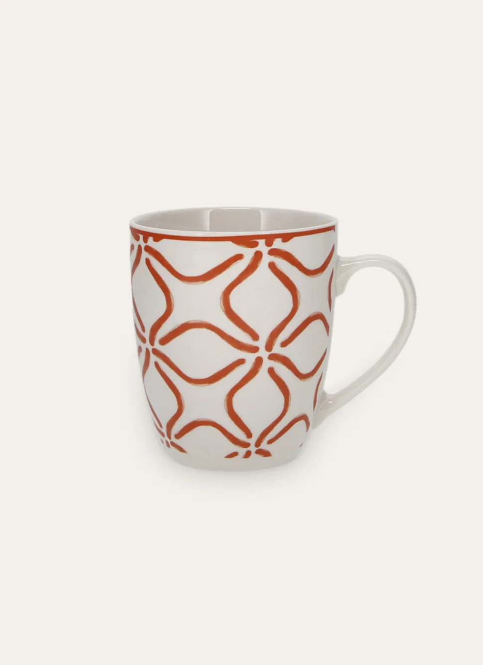 Discount Bouchara MUG EN PORCELAINE MOTIF ARABESQUE PAPRIKA