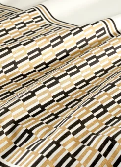 Online Bouchara NAPPE ANTI-TACHE MOTIF GÉOMETRIQUE ECRU