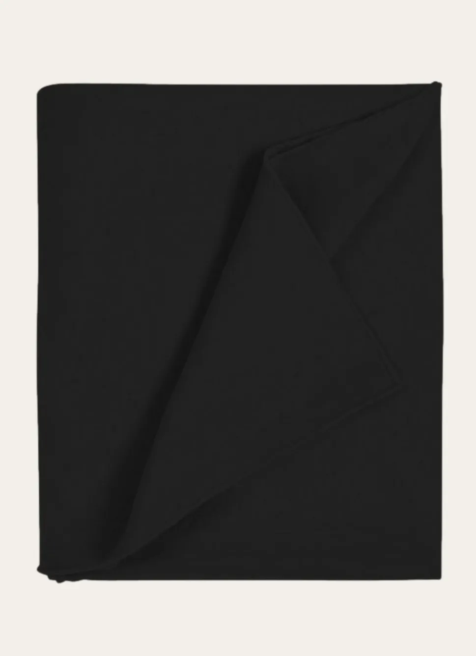 New Bouchara NAPPE COTON ET LIN FINITION BOURDON GRAND FORMAT NOIR