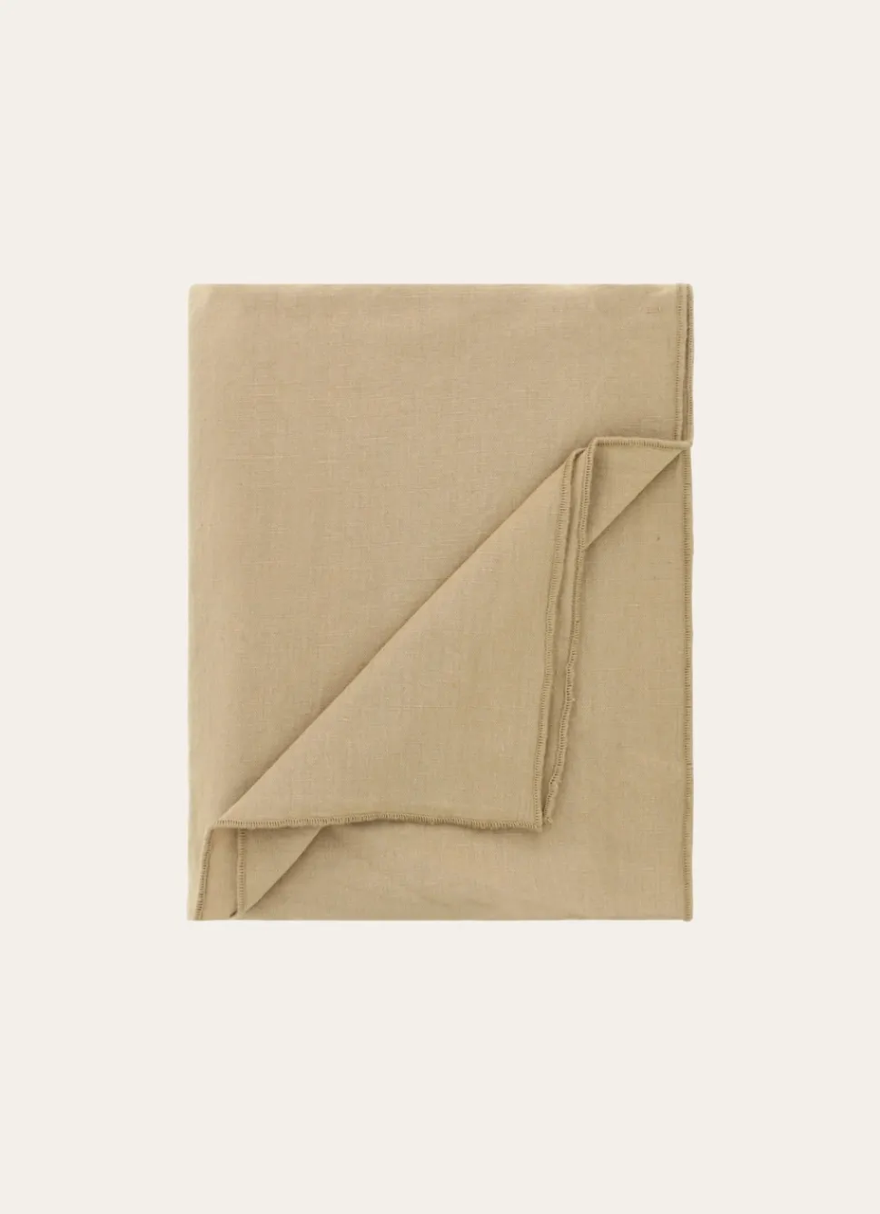 Online Bouchara NAPPE COTON ET LIN FINITION BOURDON GRAND FORMAT TABAC