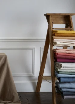 Best Bouchara NAPPE COTON ET LIN FINITION BOURDON GRAND FORMAT THYM