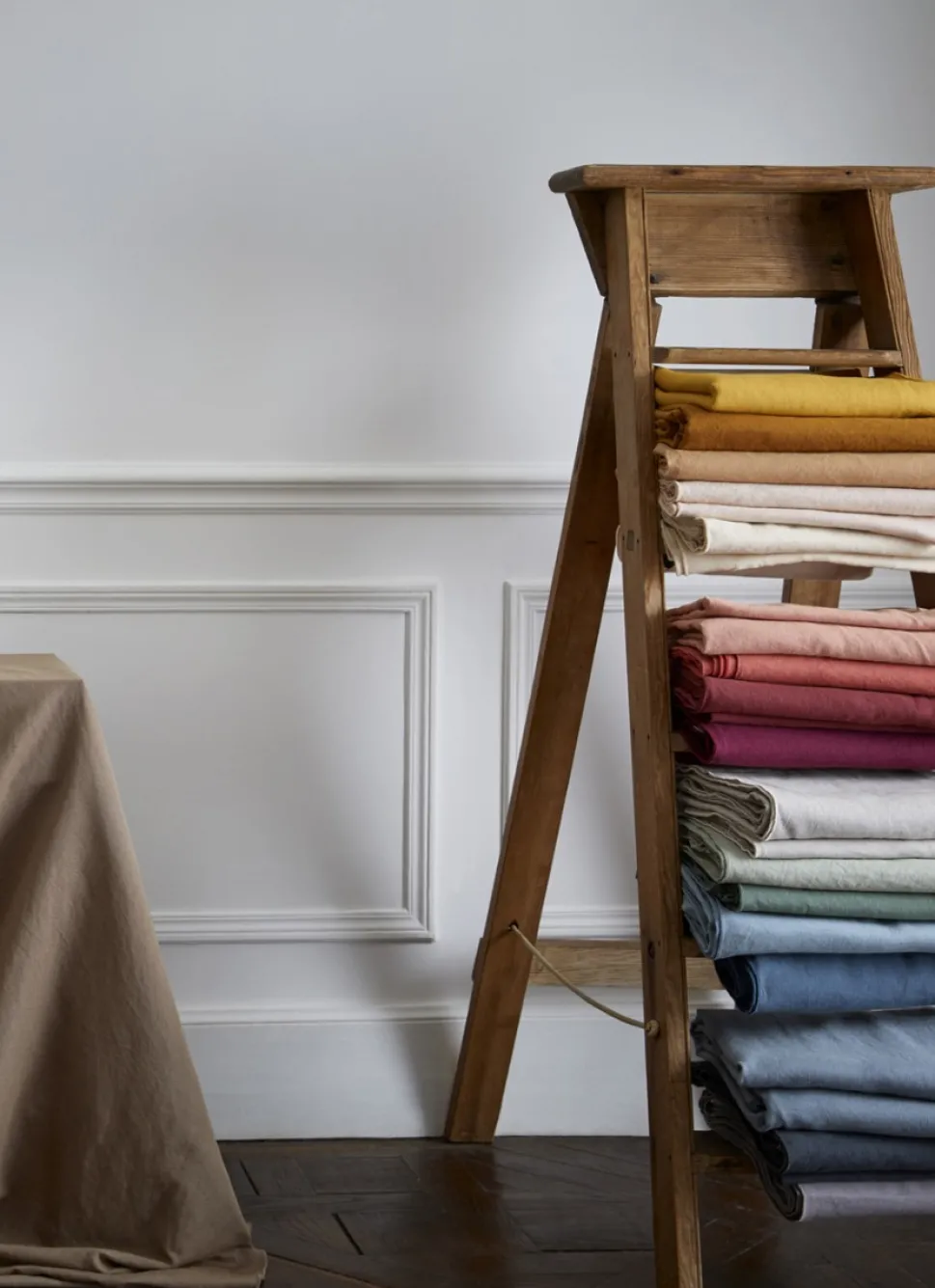 Bouchara NAPPE COTON LIN FINITION BOURDON MOYEN FORMAT LAIT