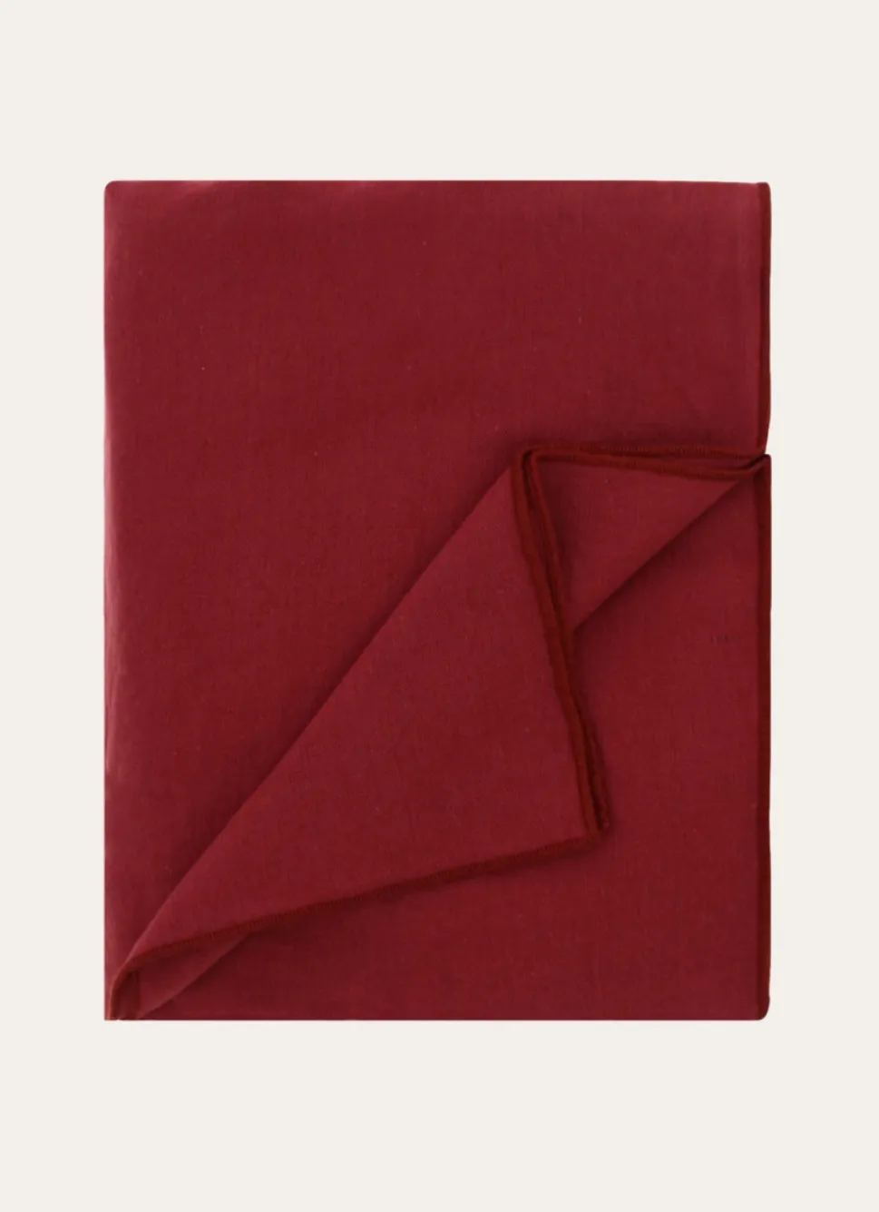 Hot Bouchara NAPPE COTON LIN FINITION BOURDON MOYEN FORMAT BRIQUE