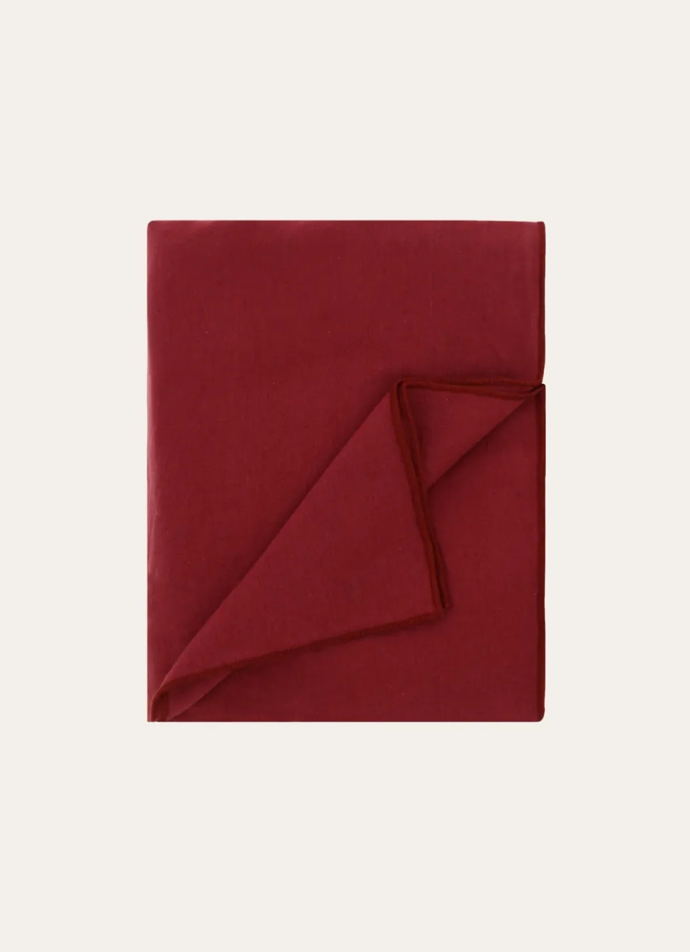 Hot Bouchara NAPPE COTON LIN FINITION BOURDON MOYEN FORMAT BRIQUE