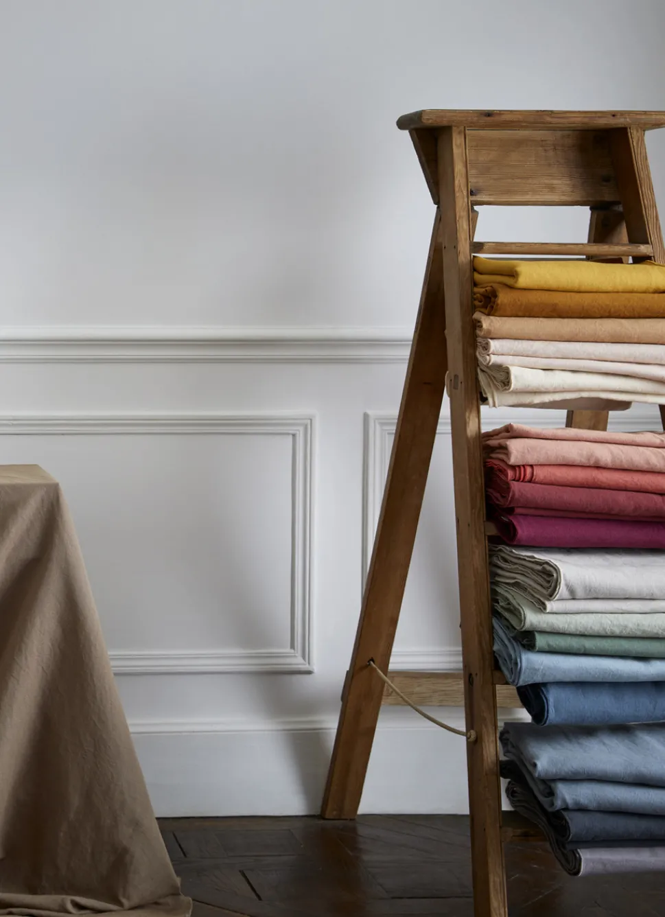 Bouchara NAPPE COTON LIN FINITION BOURDON MASTIC