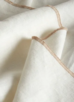 Best Bouchara NAPPE COTON LIN FINITION BOURDON LAIT MASTIC