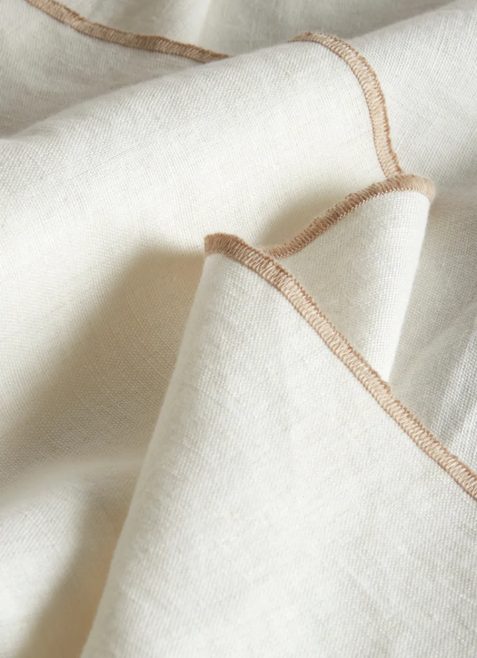 Best Bouchara NAPPE COTON LIN FINITION BOURDON LAIT MASTIC