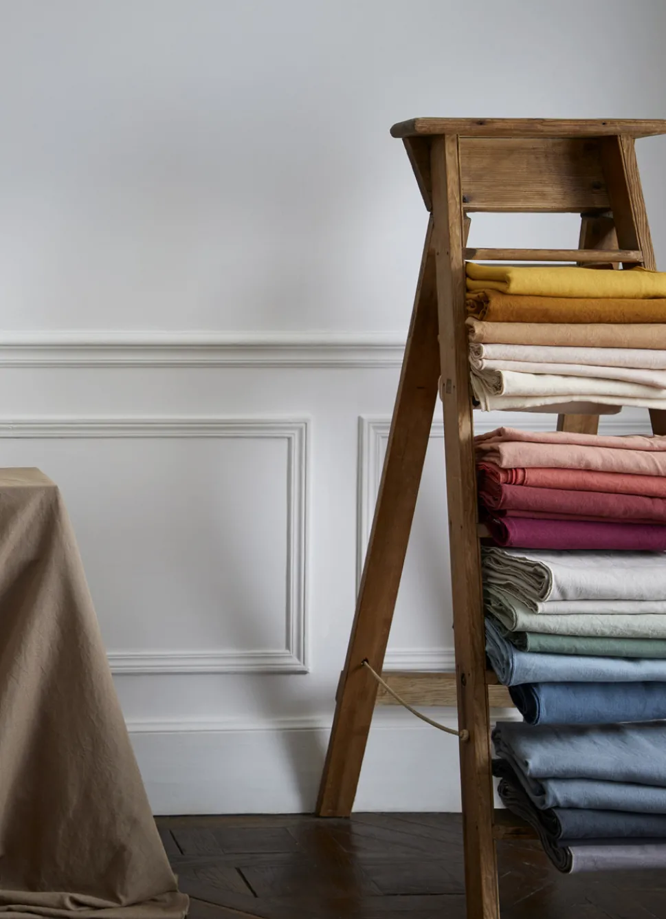 Bouchara NAPPE COTON LIN FINITION BOURDON TABAC