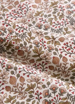 Clearance Bouchara NAPPE EN COTON ENDUIT FLEURS PERSES JAIS MULTICOLORE