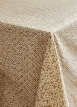 New Bouchara NAPPE EN COTON ENDUIT IMPRIMÉ PETITES FLEURS JAUNE