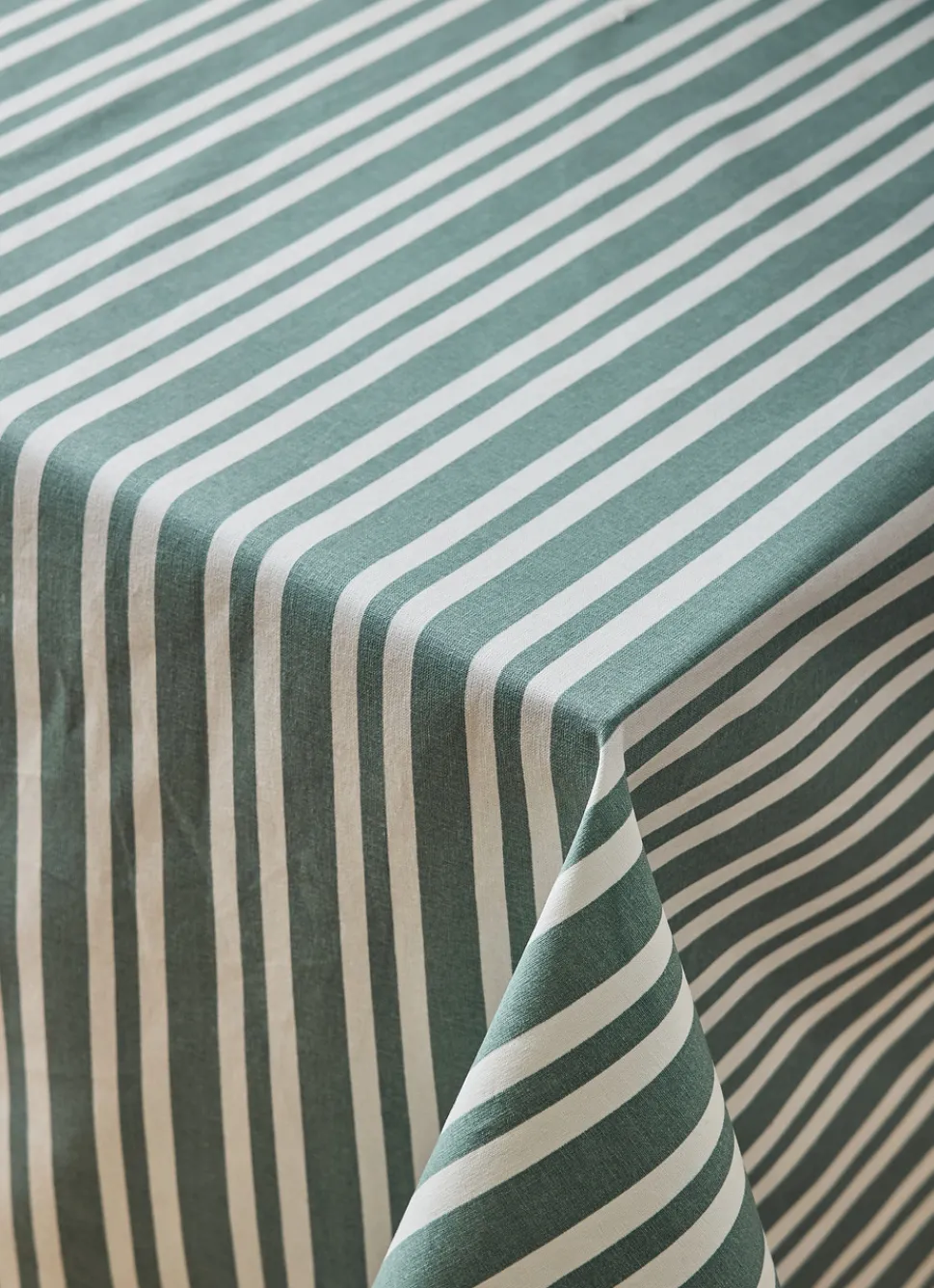 Bouchara NAPPE EN COTON ENDUITE IMPRIMÉ RAYÉ AMANDE