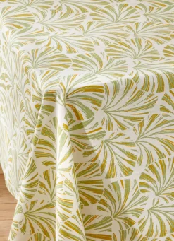 Best Bouchara NAPPE EN COTON IMPRIMÉ FEUILLAGE PALMIER MULTICOLORE