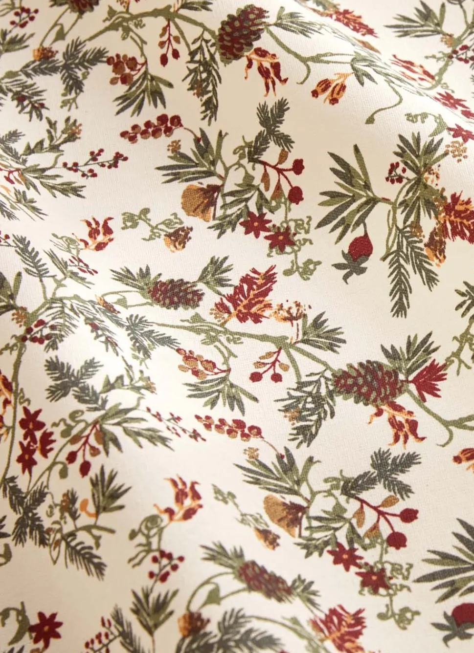 Online Bouchara NAPPE EN COTON IMPRIMÉ VÉGÉTAUX MULTICOLORE