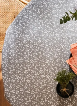 Hot Bouchara NAPPE ENDUITE À MOTIF VÉGÉTAL GRIS