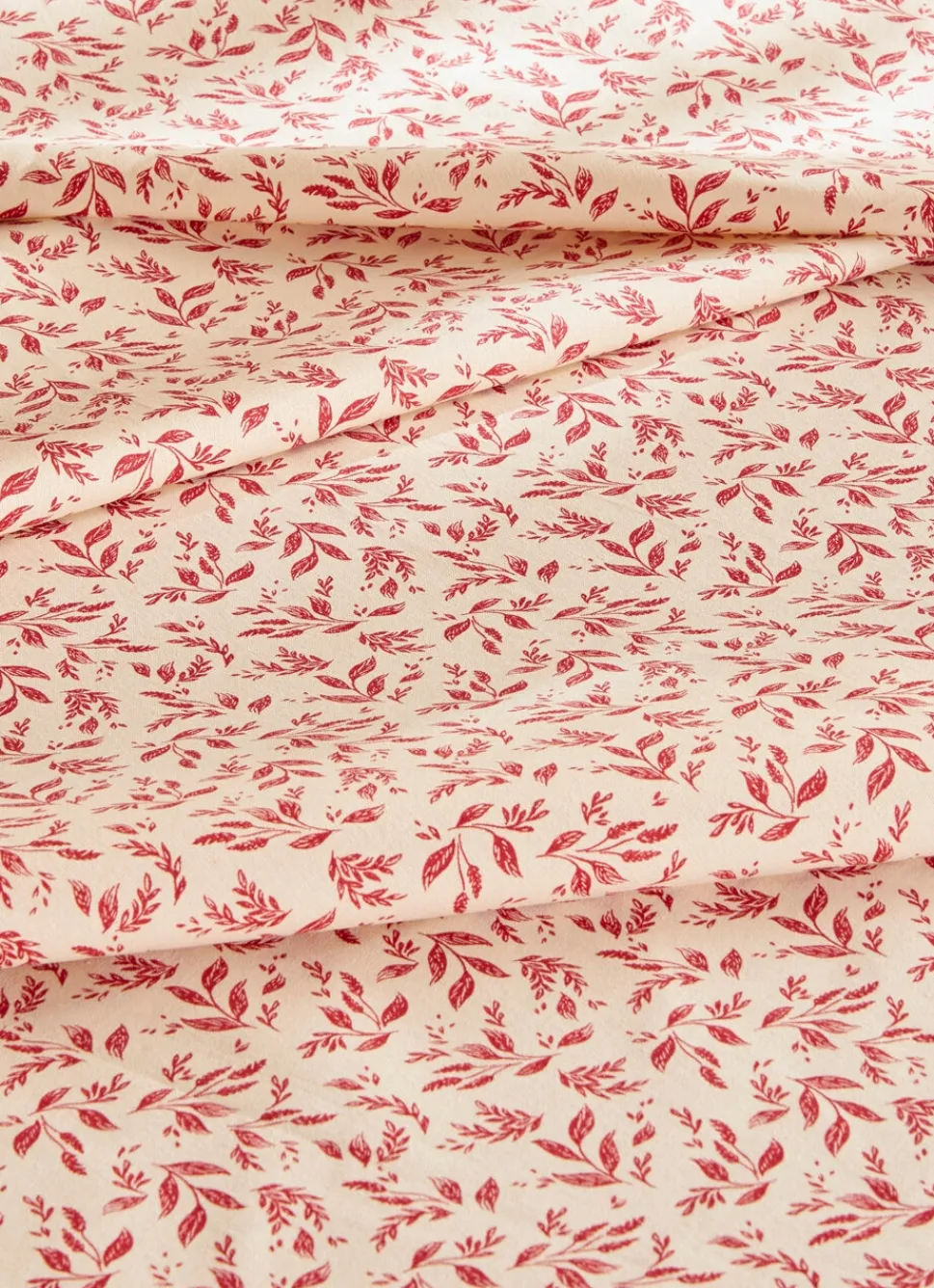 Hot Bouchara NAPPE ENDUITE À MOTIF VÉGÉTAL BEIGE / BORDEAUX